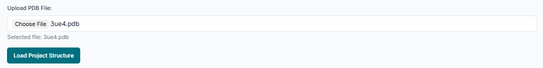 Upload PDB File button