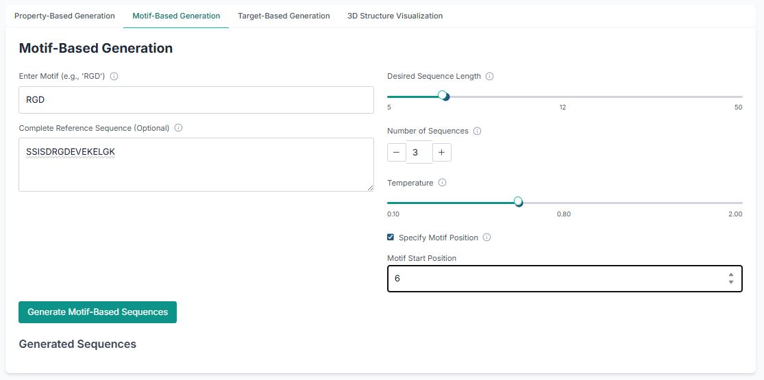 Provide motif sequence